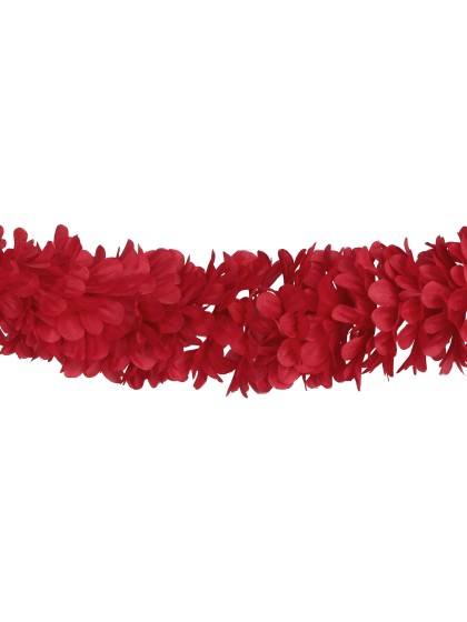 RED FLOWERS GARLAND DIA 9CM X 220CM