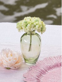 GREEN MATCHA HERA GLASS VASE 7CM X 7CM X 12.5CM