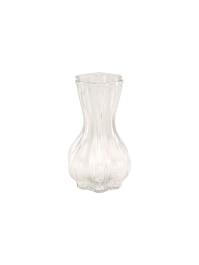 VASE GLAS ALIZA TRANSPARENT 9CM X 9CM X 14.5CM