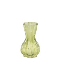 VASE VERRE ALIZA VERT MATCHA 9CM X 9CM X 14.5CM