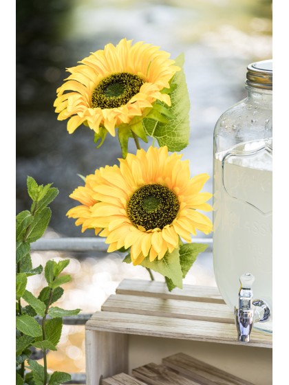 BRANCH 3 SUNFLOWERS 32CM X 12CM X 94CM