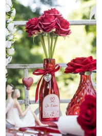 BOUQUET 6 ROSES ROUGES DIA 12CM X 23CM