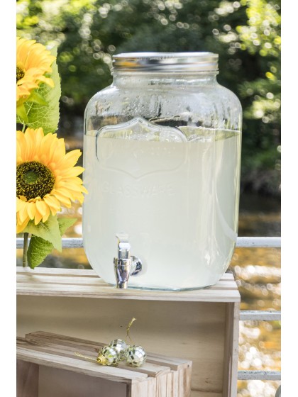 LIMONADIER EN VERRE 8L 19.7CM X 19.7CM X 31.5CM