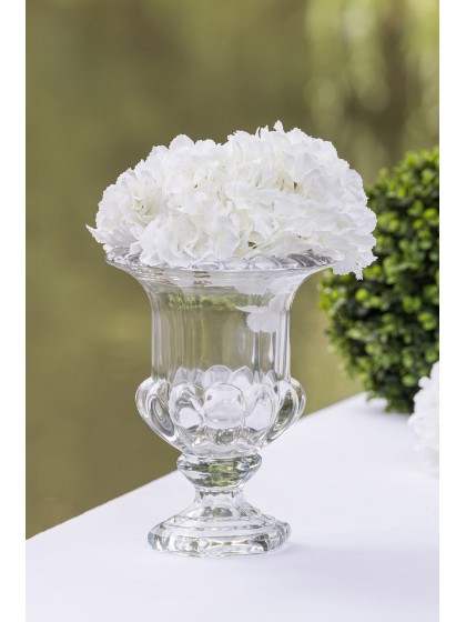 VASE GLAS FLORENCE TRANSPARENT 20CM X 20CM X 26CM