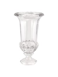 VASE VERRE FLORENCE TRANSPARENT 21.5CM X 21.5CM X 37.5CM