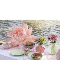 GIANT LOTUS FLOWER ON STEM DIA 35CM X 120CM