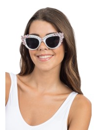 BRILLE WEISS BIG STRASS ROSA PASTELL 15CM X 15CM X 5.5CM
