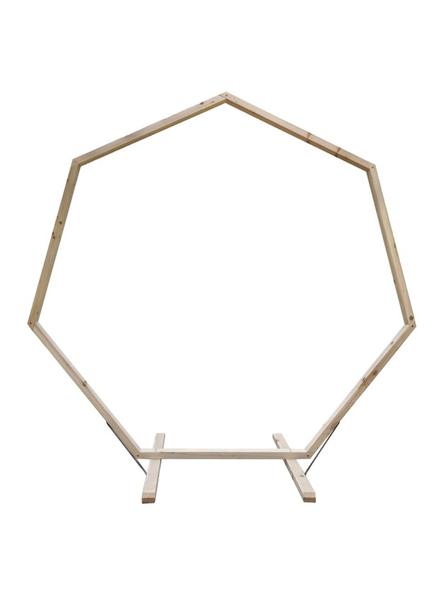 SECHSECKBOGEN HOLZ 220CM