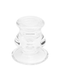 KERZENHALTER GLAS FACKELKERZE ROME TRANSPARENT DIA 5.5CM X 5.5CM