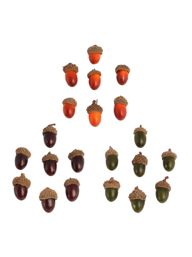 SET 7 GLANDS DECO 3 ASSORTIS DIA 2CM X 2.5CM