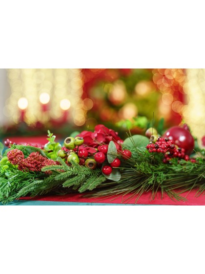 GUIRLANDE RED BERRIES 150CM X 20CM X 13CM
