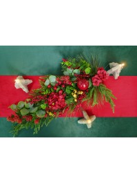 SUSPENSION OU CENTRE DE TABLE RED BERRIES 70CM X 40CM X 14CM