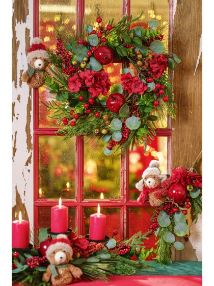 COURONNE RED BERRIES DIA 50CM X 12CM