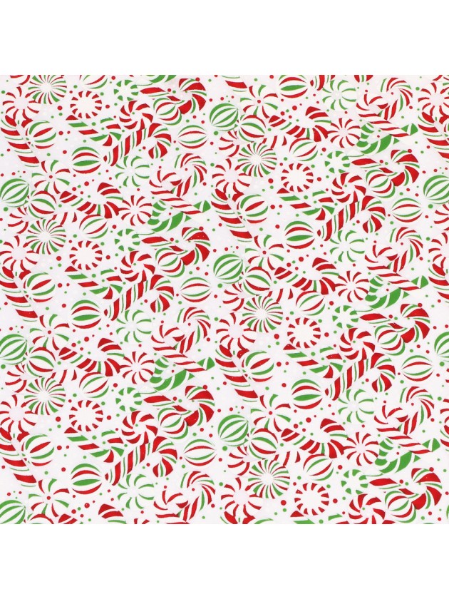 PEPPERMINT TWIST LUXERIA TABLE RUNNER 29CM X 3M