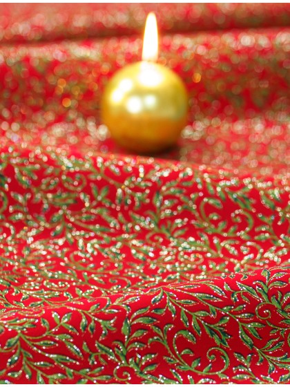 RUBY VELVET LUXERIA TABLE RUNNER 29CM X 3M