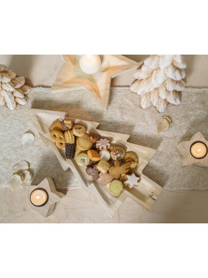 WARM WINTER FUR TABLE RUNNER 28CM X 3M