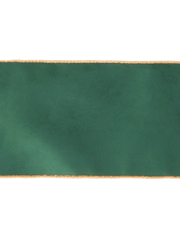 RUBAN VELOURS LUXE VERT EVERGREEN 12CM X 5M