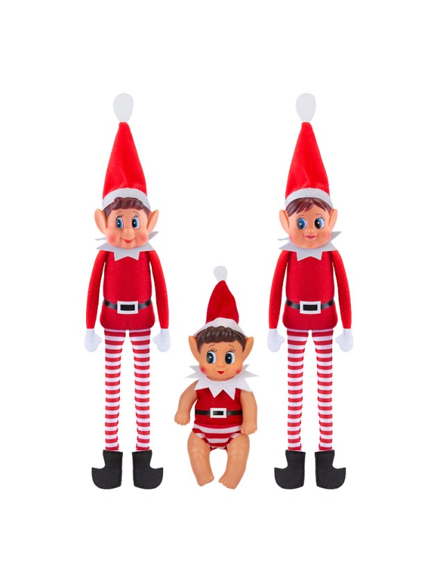 PACK ELVES’ BEHAVIN BADLY FAMILY 3PCS 16CM X 5CM X 28CM