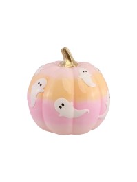 CITROUILLE COULEURS DEGRADEES AVEC FANTOMES SUMMERWEEN 14.5CM X 14.5CM X 14.8CM