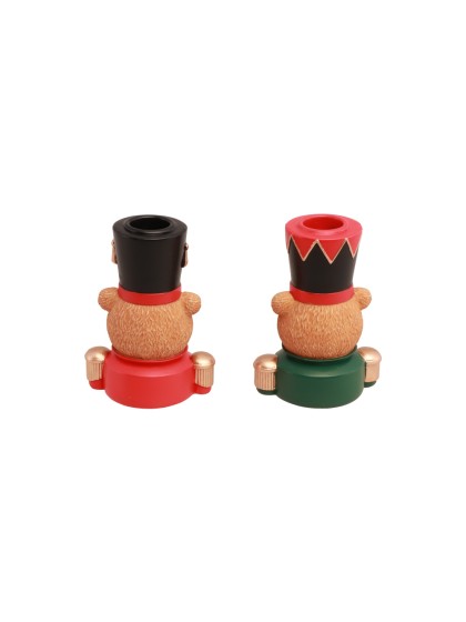 BOUGEOIR RESINE SWEET BEAR BARNABEY - 2 ASS 7.5CM X 5CM X 10CM