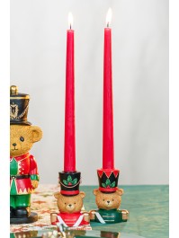 RESIN CANDLEHOLDER SWEET BEAR BARNABEY - 2 ASS 7.5CM X 5CM X 10CM