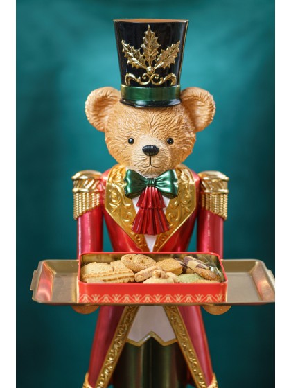 SIR BEAR BARNABEY WITH PLATE 32CM X 33CM X 83.5CM