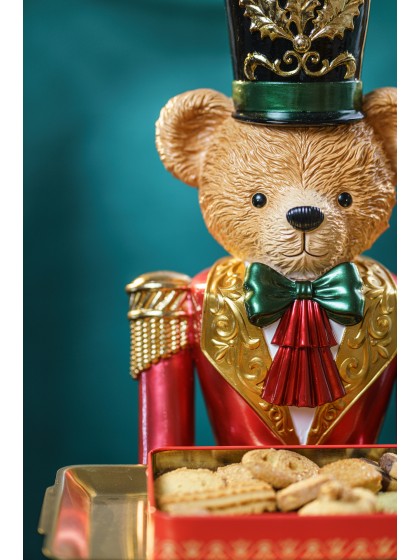 SIR BEAR BARNABEY AVEC PLATEAU 32CM X 33CM X 83.5CM