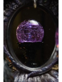 ZAUBERKUGEL LED VIOLETT 10CM X 10CM X 22CM