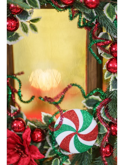 GUIRLANDE PEPPERMINT SWEET 120CM X 24CM X 10CM