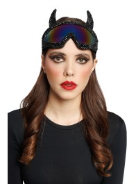 BLACK CAT DIAMONDS STRASS SKI GOGGLES 18CM X 13CM