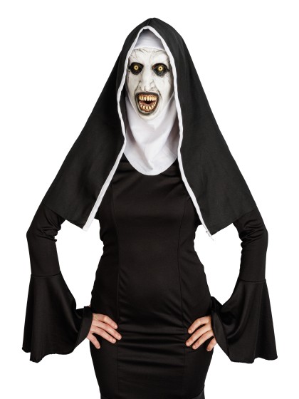 NUN MASK WITH HEADDRESS 17CM X 14CM X 70CM