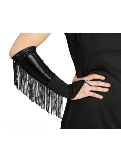 GANTS AVEC FRANGES NOIRS TU - 36CM
