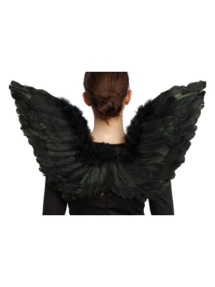 BLACK ANGEL SET - 2 PCS WINGS HEADBAND 65CM X 42CM X 2CM