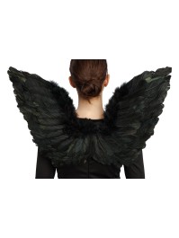 KIT ANGE NOIR - 2 PCS AILES SERRE-TÊTE 65CM X 42CM X 2CM