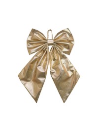 SHINY GOLD STELLAR BOW 49CM X 5CM X 49CM