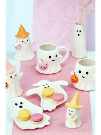ASSIETTE CERAMIQUE FANTOME SUMMERWEEN - 2 ASS ENV. 17CM X 1.5CM X 20CM