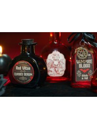FLACON ROND VERRE NOIR CURSED SERUM 7.8CM X 4.5CM X 9.5CM