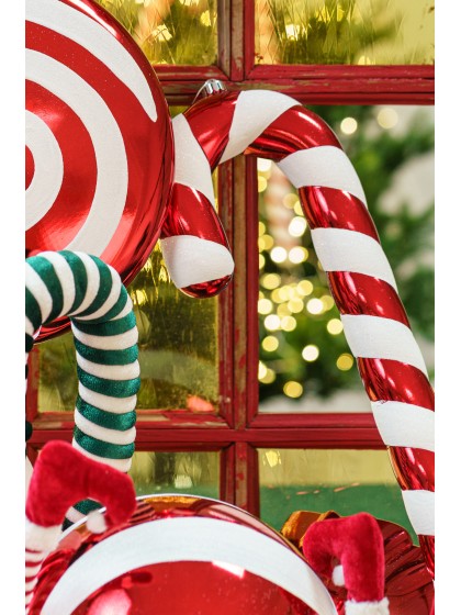 XL CANDY CANE TO HANG SWEET XMAS 16CM X 4CM X 60CM