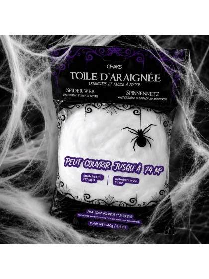 TOILE D’ARAIGNEE BLANCHE 240GR