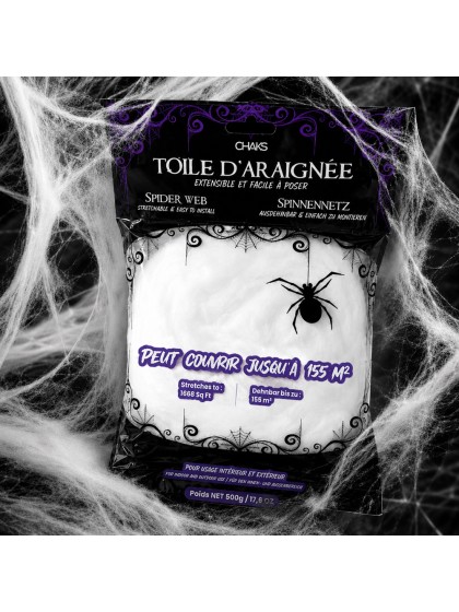 TOILE D’ARAIGNEE BLANCHE 500GR