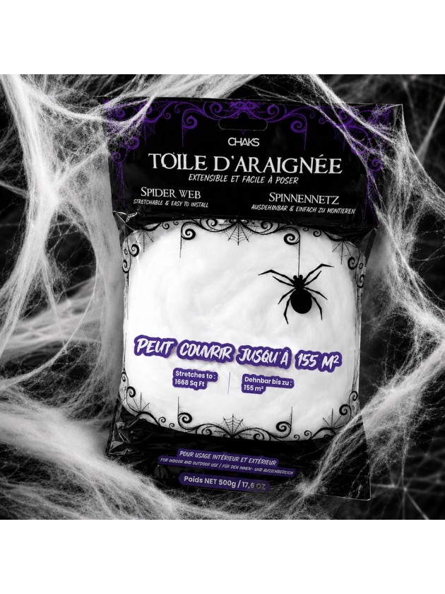 TOILE D’ARAIGNEE BLANCHE 500GR