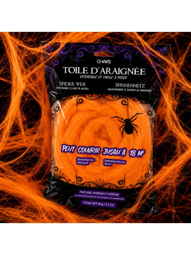 TOILE D’ARAIGNEE ORANGE 60GR