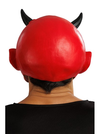 MASKE LATEX TEUFEL ROT 26CM X 26CM X 28CM
