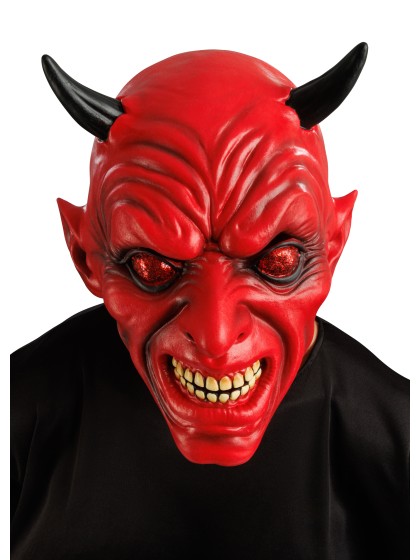 RED DEVIL LATEX MASK 26CM X 26CM X 28CM