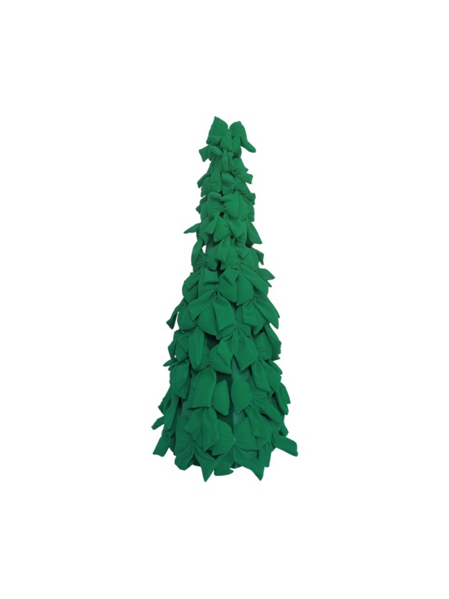 GREEN VELVET BOWS XMAS TREE DIA 30CM X 83CM