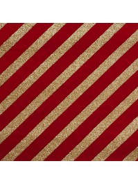 CHEMIN DE TABLE VELOURS ROUGE HOLIDAY CLASSIC 28CM X 3M