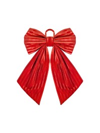 NOEUD VELOURS ROUGE TEXTURE 45CM X 4CM X 60CM