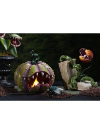 KÜRBIS FLEISCHFRESSEND KUNSTHARZ MIT LED 28CM X 28.5CM X 28.5CM