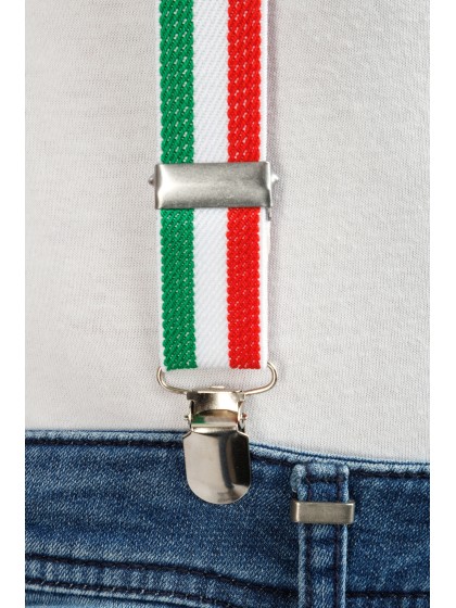 SET FAN 3 PCS ITALIE TRÄGER: 2,5 CM X 0,5 CM X 100 CM FLIEGE: 13 CM X 1,5 CM X 7 CM BRILLE: 14,5 CM X 4,5 CM