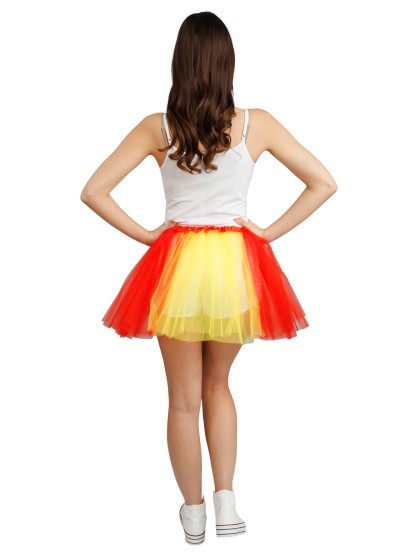 TUTU SUPPORTER ROUGE ET JAUNE TU - 39CM